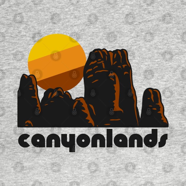 Retro Canyonlands ))(( Tourist Souvenir National Park Design by darklordpug